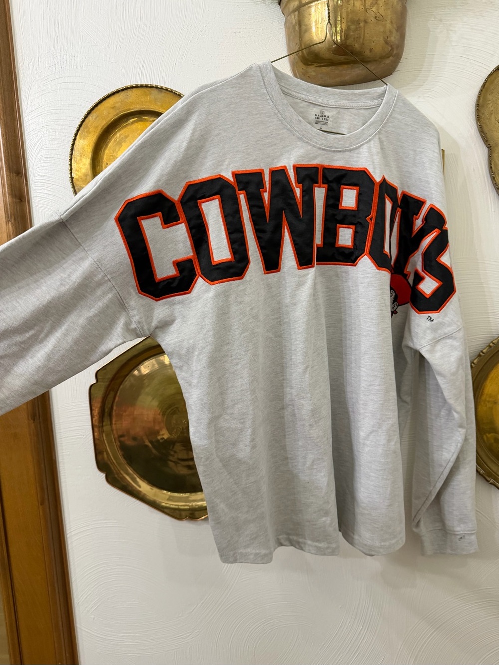 Oklahoma state Grey 'Cowboys' Graphic Crewneck Sweatshirt - Picture 2 of 6